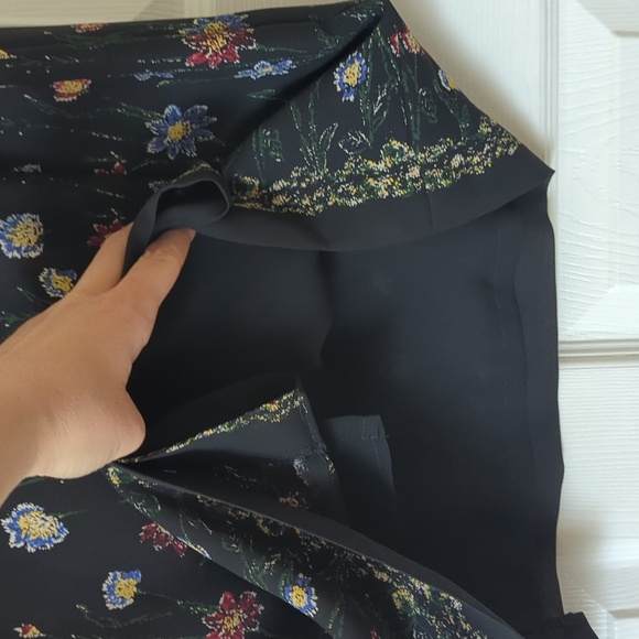 Villager Liz Claiborne 90's Vintage Floral High Waisted Straight Midi Skirt 14 - Picture 8 of 11